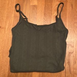 Lucky Brand Olive Green Cotton Cami